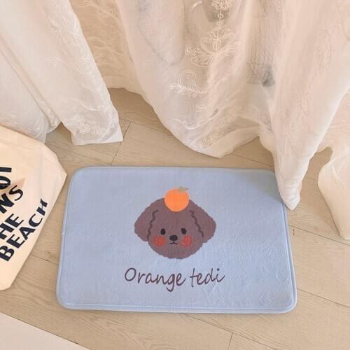 Cartoon bear dog Kitchen Floor Carpets And Mat Door Mat Mat Bathroom Non-slip Cushion Suit Bedroom Mat For Rugs Doormat