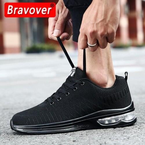 Men Sneakers Air Cushion Outdoor Walking Shoes Mesh Breathable Sport Running Shoes Low Top Soft Casual Sneakers Size 39-45