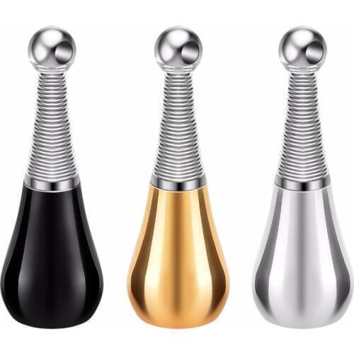 Men Stainless Steel Jewelry Casual Cylinder Crystal Memorial Urn Cremation Pendant Opens Necklace Ash Case Holder Keepsake