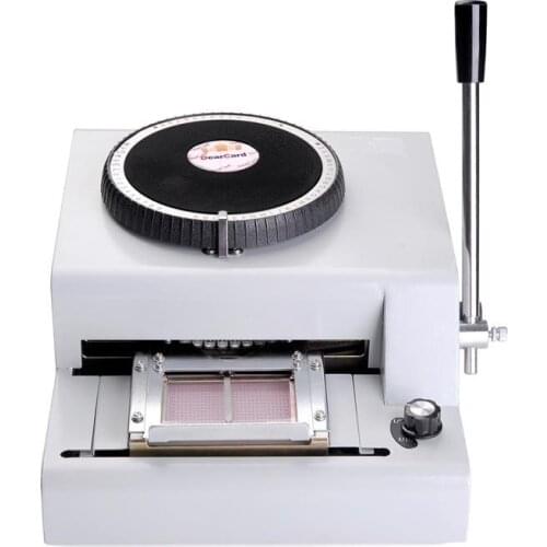 Latest 2 in 1 80 Manual PVC Card Embossing Embosser & Indent Print Machine H