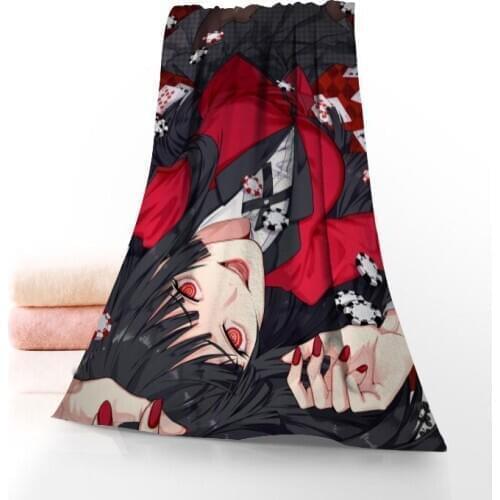 Hot Sale Anime Custom Kakegurui 35x75cm Fitness Sports Towel Portable Quick-Drying Towel Yoga Outdoor Microfiber Sports Towe