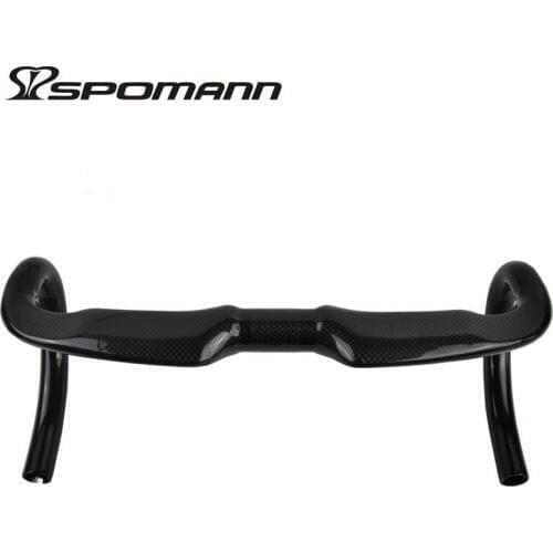 Full Carbon Fiber Road Bike Bent Handlebar Bicycle Guidon Vtt Carbon Bicicleta Super Light Steering Wheel For Bicycle Bike Parts