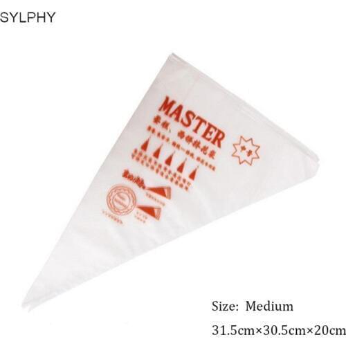 SYLPHY 100 Pcs/set Medium Disposable Piping Nozzle Pastry Bag Cake Cream Decorating Tips Tool Baking Accessories