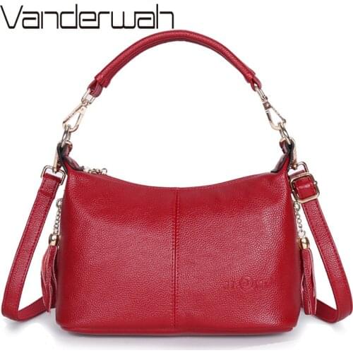 Luxury Handbags Female Soft Leather Messenger Bags Women Bags Designer Vintage Shoulder Bag Bolsa Feminina Tassel Crossbody Bag