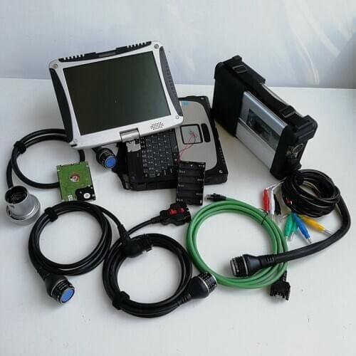 Super MB Star C5 connect wifi with CF19 Toughbook Diagnosis Fault SD C5 software V12/2020 500GB HDD for MB cars & trucks
