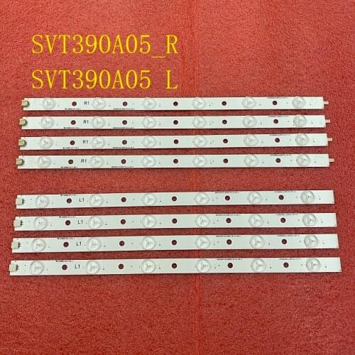5set=40pcs LED blacklight strip for Toshiba 39L4353D 39L2333D 39P2300D 39l2300D 39L4353RB SVT390A05 R L 40L2400D SVT390A12