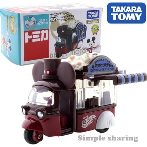 Takara Tomy Tomica Disney Motors Douby Mickey Mouse Valentine Edition 2021 Car Kids Toys Motor Vehicle Diecast Metal Model