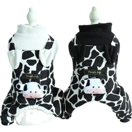 Warm Winter Dog Overalls Puppy Clothes Designer Jumpsuit Pomeranian Yorkshire Kitten Cat Costume Pug Pet Clothing Free Shipping