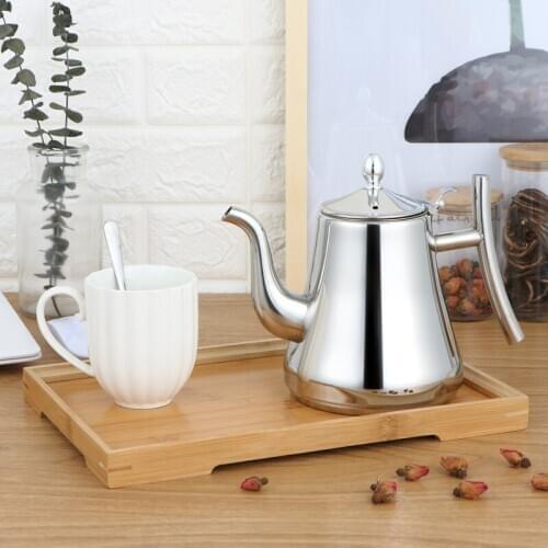 Thickened stainless steel teapot with strainer restaurant kettle induction cooker, large teapot MJ61203