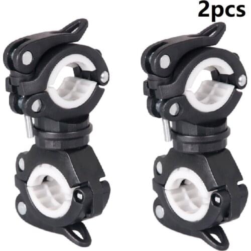 Bicycle Light Bracket Bike Lamp Holder LED Torch Headlight Pump Stand Quick Release Mount 360 Degree Rotatable Bicycle part