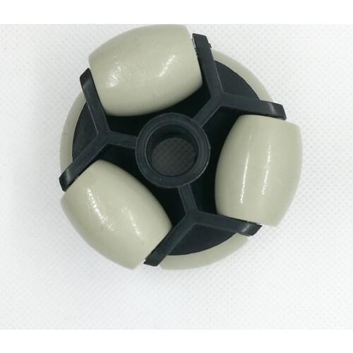 60mm Omni Directional double rollers Nylon Plastic Robot caster track roller bearing conveyor transfer Toy two way Omini Wheel