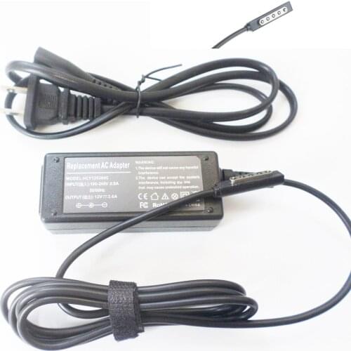 12V 2A/3.6A Battery Charger AC Adapter Power Supply Cord For Microsoft Surface 2 Tablet 32GB 64GB Windows8 Notebook PC