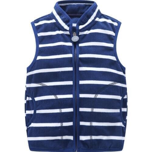 Boys Vest 2020 Spring Autumn Children Kids Stripe Fleece Vest And Coats Kids Boy Sweatshirt Warm