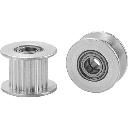 1PCS GT2 Idler Timing Pulley 20 Tooth Wheel Bore 5mm Aluminium Gear Teeth Width 6/10mm 3D Printers Parts For Reprap Part
