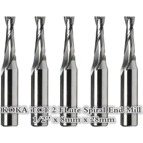 1/2''*8.0mm*28mm,Free shipping,carbide woodworking insert router bit,Tungsten steel 2 flute end milling cutter,TCT wood cutter