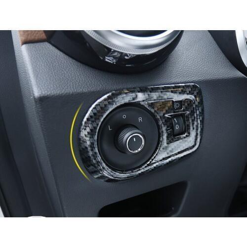 1pc for MG ZS headlamps switch Decorative frame sticker Rearview mirror adjust knob panel Sequin sticker
