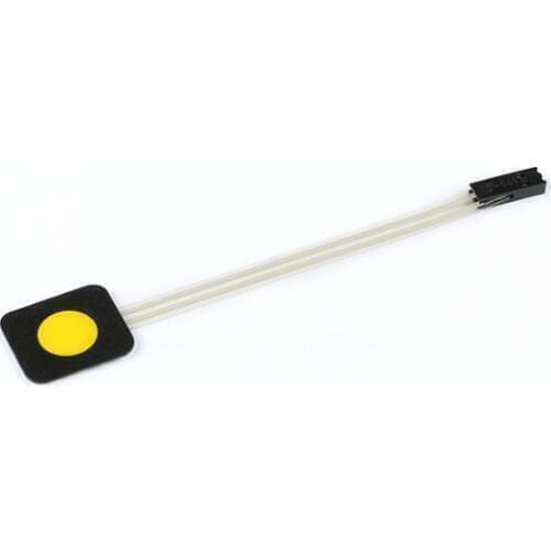 1pc Frosted 1 key membrane switch/ Thin film button PVC PET control panel membrane switch Yellow DIY for Arduino with 3M