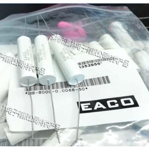 100%2PCS Ms-8000-0.0068-50 EACO 8000V0.0068UF axial lead