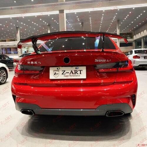 2019-2021 Z-ART G20 carbon fiber rear wing for 3ER carbon fiber rear trunk wing for G20 V style carbon fiber tail wing