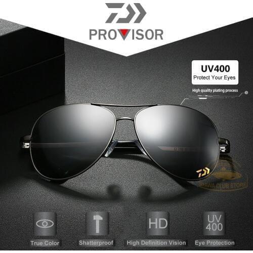 2020 DAWA Discoloration Polarized Fishing Sunglasses Men Retro Driving Fishing UV400 Eyeglasses UV Protection Hiking Sunglasses
