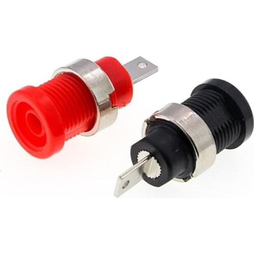 5/10/20 piece 4 mm banana plug female jack panel mount socket plug wire connector 5 colors