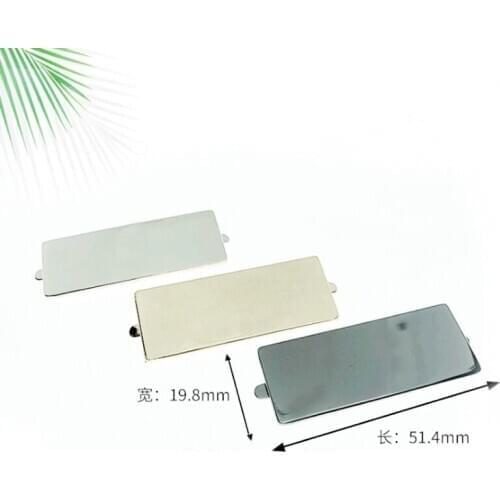 10 Pieces 19*54 MM Handbags Metal Hardware Accessories Rectangular Blank Trademark Blank Metal Labels Common Tags