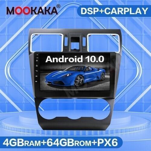 Android 10.0 4GB+64GB PX6 Car GPS Navigation Auto Radio Stereo For Subaru Forester 2015-2018 Multimedia Player Head Unit Carplay