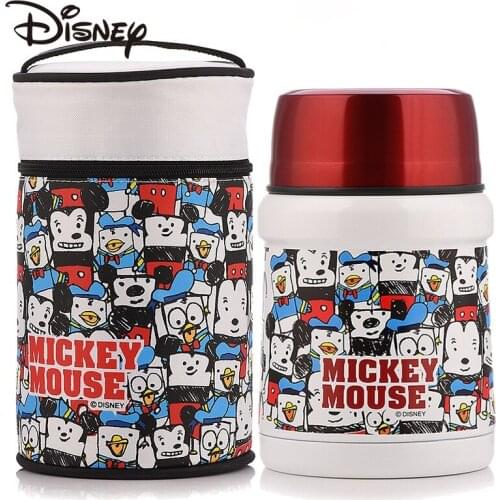 Disney Braised Beaker Stuffy Beaker Pot Stainless Steel Insulated Lunch Box Braised Portable Soup Pot