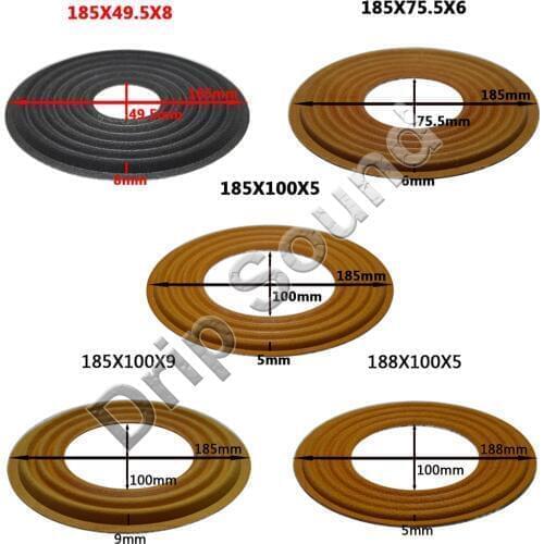 2pcs 185x49.5/185x75.5/185x100/188x100mm Elastic Wave Loudspeaker Subwoofer Woofer Bass Speaker Repair Spider Damper