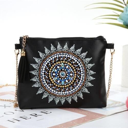 DIY diamond painting handbag womens backpack makeup bag 5D special diamond mantuo flower