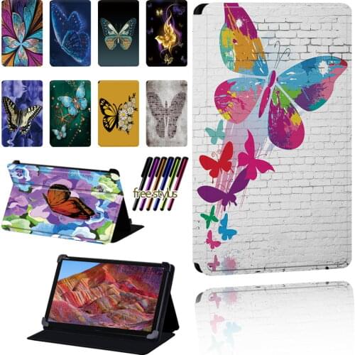 For Huawei MediaPad M5/M5 Lite/M6/M1/M2/M3/M3 Lite High Quality Pu Leather Adjustable Size Tablet Protective Case + Pen