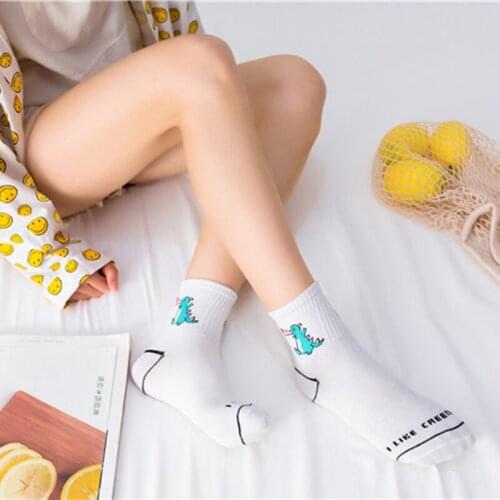Womens Cartoon Panda Socks with Animal Printing Medium Tube Socks d88