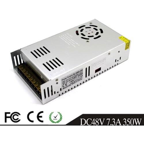 Switch DC Power Supply Driver 48V 7.3A 350W Transformer AC110V 220V To DC48V Power Adapter for Light Lamp CNC CCTV Stepper Motor