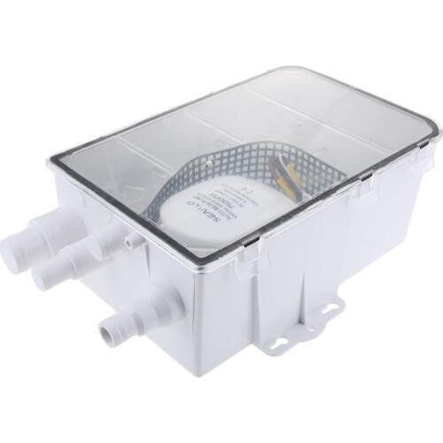 Shower Drain Box Model 600 GPH Pump 24V DC Marine Boat Multi-Port Inlet