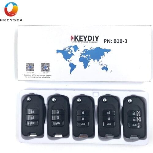 HKCYSEA 5/10/15PCS B10-3 3 Button B Series KEYDIY KD Remote Key for KD900 KD200 URG200 KD-X2 Mini KD Key Generator