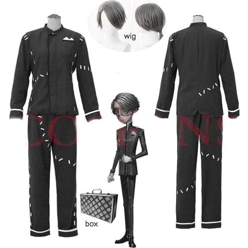 Game Identity V Cosplay Costumes Embalmer Aesop Carl Cosplay Costume Uniform Halloween Party For Women Men and Wig Box