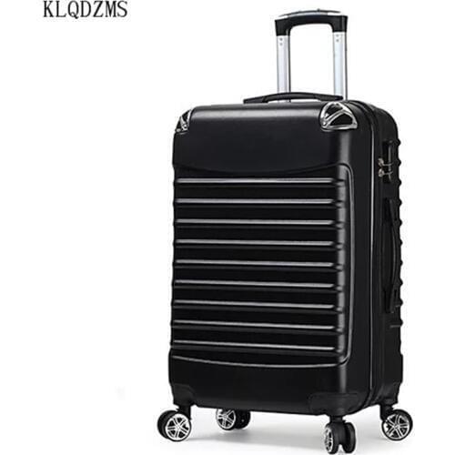 KLQDZMS 20 "24 inch ABS+PC Rolling Luggage Boarding travel Suitcase Spinner Brand Trolley Bag wheeled