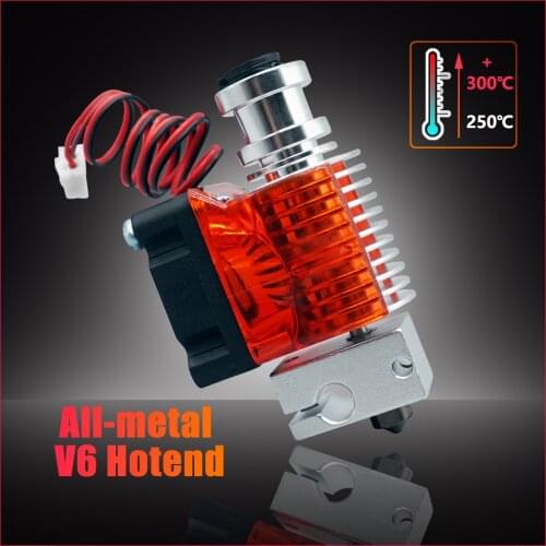 E3D V6 Hotend Kit High temperature version 300 degrees 3D Printer Parts 0.4/1.75mm J-head Remote extruder 12V 24V hot end