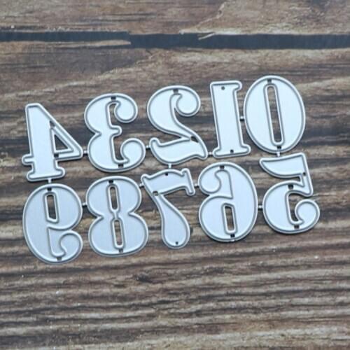 Number Set Frame Metal Cutting Dies Stencil Scrapbooking for DIY Album Paper Card Decorative