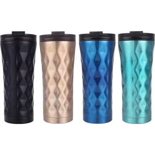 Wholesale 16 oz Custom Color and Logo Accept Coffee Double Wall Stainless Steel Travel Mugs