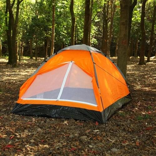 Yellow Blue Color Pop-Up Camping Sunshade Tent Outdoor Leisure Free To Build Two Portable Sunscreen Waterproof Windshield Tents