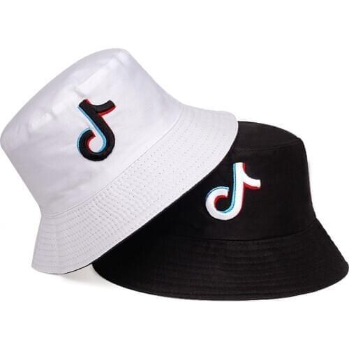 Summer Fashion bucket hat musical note embroidery men and women students wild fisherman hat sun hats panama hats hip hop hats