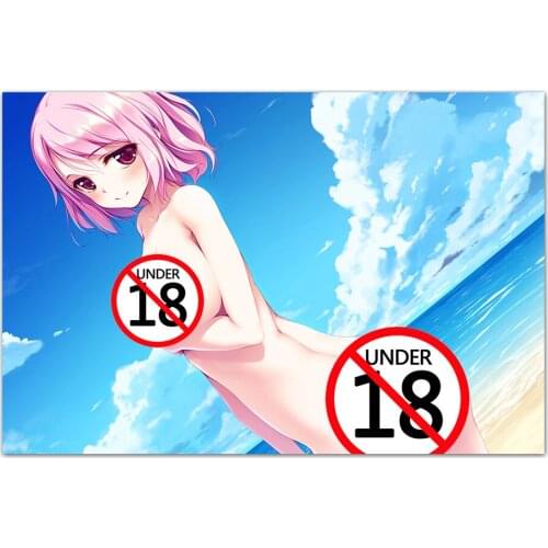 Beach Girl Anime Picture Beauty Posters and Prints Canvas Paintings Wall Art for Home Room Decor