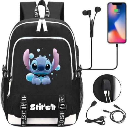 Casual Stitch Daily Backpack Fashion New High Quality Travel Rucksack Students Boys Girls Back to School Gift Mochila