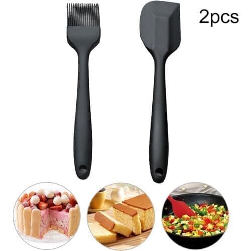 Basting Brush Set Creative Food Grade Silicone Heat-Resistant Baking Brush With Spatula DIY Baking Tools Accessories