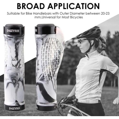 Bicycle Grips Ergonomic Anti-slip Rubber Bike Handle Mountain Road Cycling Bike Bicycle Handlebar Cover Grips Smooth Soft Rubber