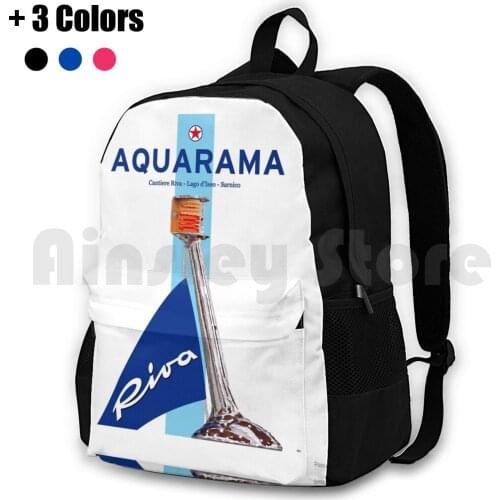 Riva Aquarama Design Italy Italia Travel Vintage Poster Outdoor Hiking Backpack Riding Climbing Sports Bag Riva Saint Tropez