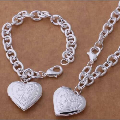 925 sterling silver Jewelry Sets bracelet necklace /ayzajqga dxxampea AS387
