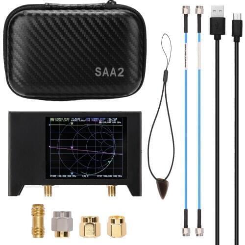 3G Network Analyzer Metal Accurate Antenna Analyzer with 2.8-inch Display Vector Analyzer For SAA2 Nano VNA V2 EVA Package
