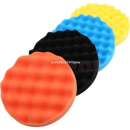 4Pcs 4inch Buffing Polishing Sponge Pads Kit For Car Polisher Buffer Dropship